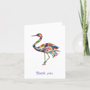 Crane Original Waterverf Whimsical Bedankkaart
