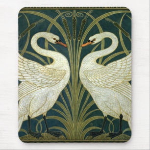 Crane’s Art Nouveau Swans Muismat