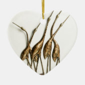 CRANE SCULPTURE KERAMISCH ORNAMENT (Voorkant)