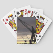 Crane siluhettspeelkaarten pokerkaarten (Achterkant)