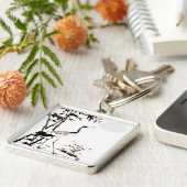 Crane Sleutelhanger (Zijkant)