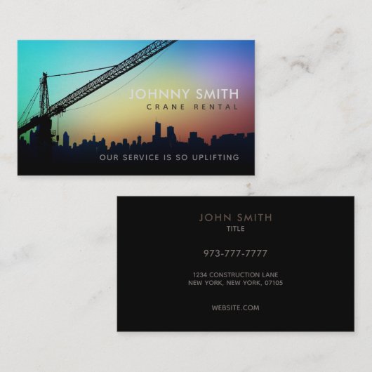 Crane Slogans Visitekaartjes (Voorkant / Achterkant)