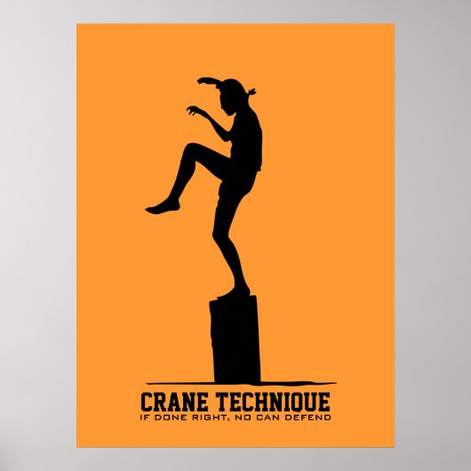 Crane Technique - Als het juist gedaan wordt, kan  Poster (Voorkant)