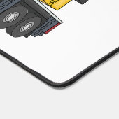 Crane truck cartoon illustratie bureaumat (Hoek)