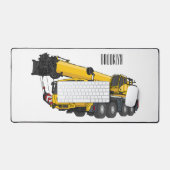 Crane truck cartoon illustratie bureaumat (Keyboard & Muis)