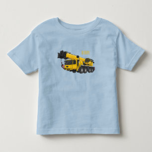 Crane truck cartoon illustratie kinder shirts