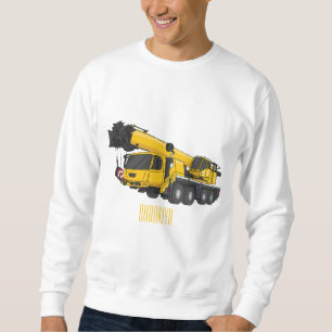 Crane truck cartoon illustratie trui