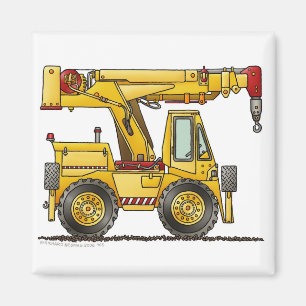 Crane Truck Construction Magnets Magneet