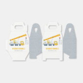 Crane Truck Construction Vehicle Kids Birthday Bedankdoosjes (Uitgevouwen)