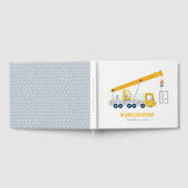 Crane Truck Construction Vehicle Kids Birthday Gastenboek (Volledig)
