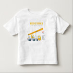 Crane Truck Construction Vehicle Kids Birthday Kinder Shirts<br><div class="desc">Een vun kraanwagen voor de bouw van een motorwagen doodt het Collectie van Birthday.. Het is een verbluffend klein lichtje van gele grijze kraanwagen met het geboortejaar, ideaal voor je kleine verjaardagsfeestjes. Het is zeer gemakkelijk om, met uw persoonlijke details aan te passen. Als u een ander bijpassend product of...</div>