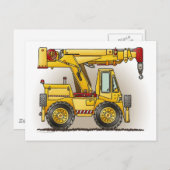 Crane Truck Post Card Briefkaart (Voorkant / Achterkant)