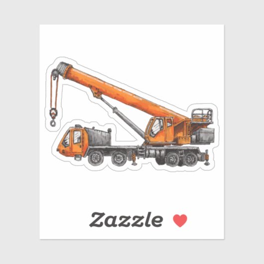 Crane Truck Sticker (Vel)