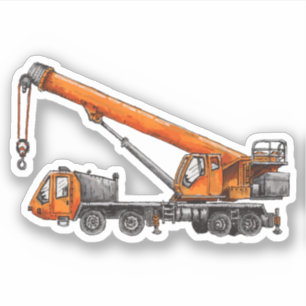 Crane Truck Sticker