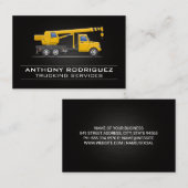 Crane Truck | Visitekaartje voor goederenvervoersd (Voorkant / Achterkant)