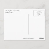 Crane's Angel of Peace Briefkaart (Achterkant)