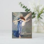 Crane's Angel of Peace Kerstmis Feestdagenkaart (Staand voorkant)