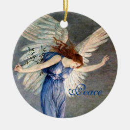 Crane's Angel of Peace Kerstmis Keramisch Ornament