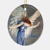 Crane's Angel of Peace Kerstmis Keramisch Ornament (Links)