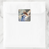 Crane's Angel of Peace Kerstmis Vierkante Sticker (Tas)