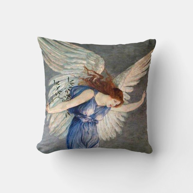 Crane's Angel of Peace Kussen (Voorkant)