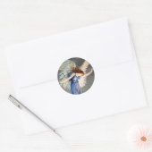 Crane's Angel of Peace Ronde Sticker (Envelop)