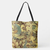 Crane's Art Nouveau Peacock Garden Tote Bag (Achterkant)