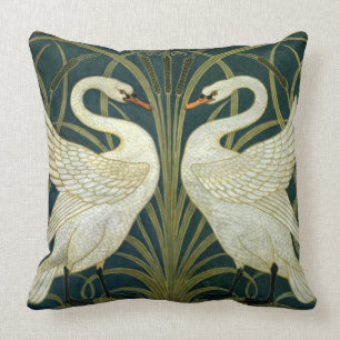Crane's Art Nouveau Swans Kussen