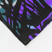 Cranes Bird Couple Blue Fleece Blanket Love Deken (Hoek)