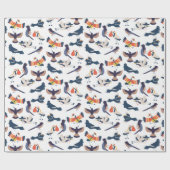 Cranes en Magpie Joseon Dynasty Bird Watchen Cadeaupapier (Vlak)