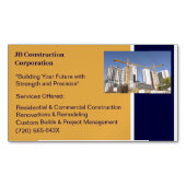 Cranes Gebouwen Aannemer Bouw Magnetisch Visitekaartje (Voorkant)