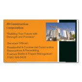 Cranes Gebouwen Aannemer Bouw Magnetisch Visitekaartje (Voorkant)