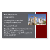 Cranes Gebouwen Aannemer Bouw Magnetisch Visitekaartje (Voorkant)