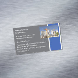 Cranes Gebouwen Aannemer Bouw Magnetisch Visitekaartje