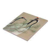 Cranes Kamisaka Sekka japan schilderkunst canvas c Tegeltje (Zijkant)