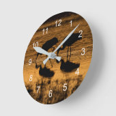 Cranes Silhoueted by the Sunset Ronde Klok (Hoek)