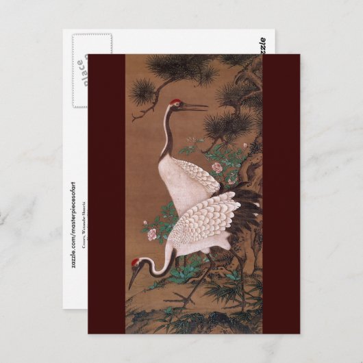 Cranes, Watanabe Shuseki Briefkaart (Voorkant / Achterkant)