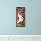 Cranes, Watanabe Shuseki Canvas Afdruk (Insitu (Houten vloer))