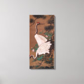 Cranes, Watanabe Shuseki Canvas Afdruk (Voorkant)
