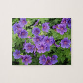 Cranesbill Geranium Floral Jigzaag Puzzle Legpuzzel (Horizontaal)