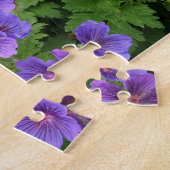 Cranesbill Geranium Floral Jigzaag Puzzle Legpuzzel (Zijkant)