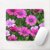 Cranesbill Geranium (roze bloemen) Mousepad Muismat (Met muis)