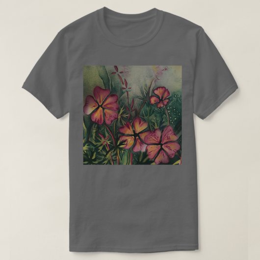 Cranesbill Geranium T-shirt (Design voorkant)