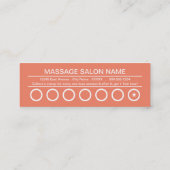 cranial sacral massage punch card klantenkaartje (Achterkant)