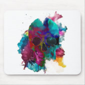 Crânio - Explosão de tinta (Skull - Ink Blast) Muismat (Voorkant)