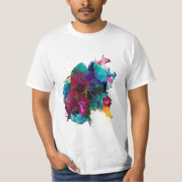 Crânio - Explosão de tinta (Skull - Ink Blast) T-shirt