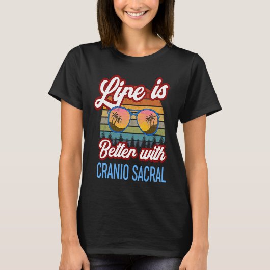 Cranio Sacral Sunset met Cranio Sacral T-shirt (Voorkant)