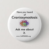 CRANIOSYNOSTOSIS AWARENESS BUTTON (Voorkant)