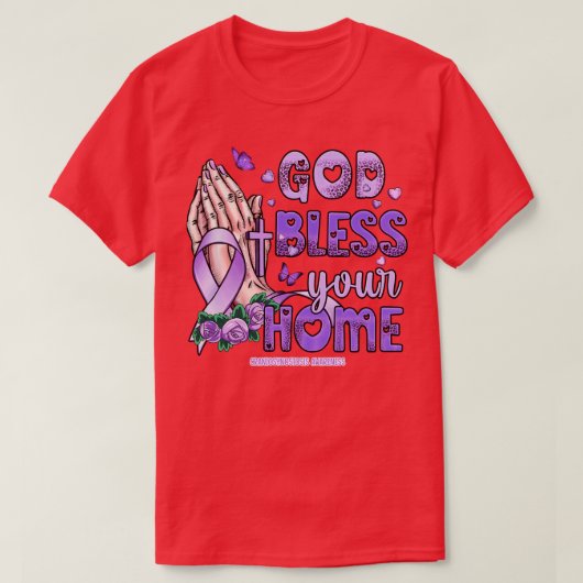 Craniosynostosis Bewustzijn God zegene geloof hoop T-shirt (Design voorkant)