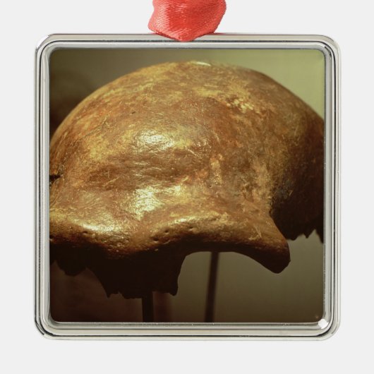Cranium van een Neanderthaler Metalen Ornament (Voorkant)